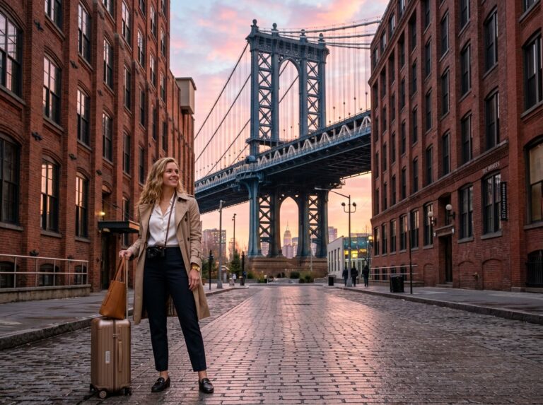 Capturing beautiful photography at Instagram-worthy spots in major U.S. cities like Brooklyn