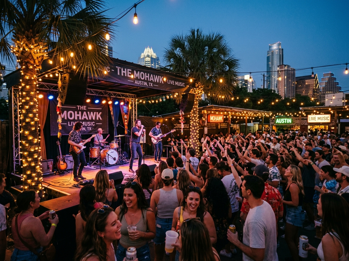 A lively outdoor concert experience enjoyed during an Austin 3-day itinerary