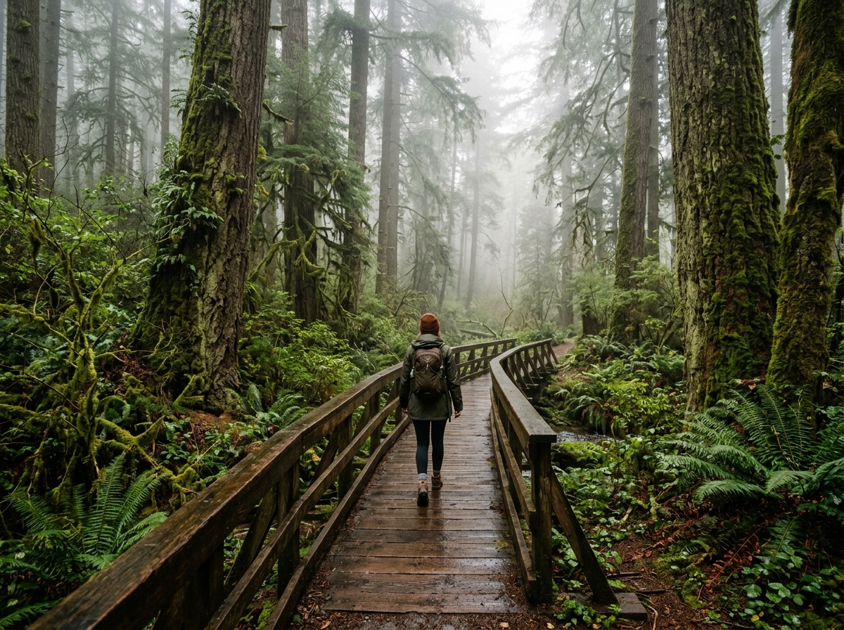 Portland Itinerary Guide 5 Creative Days hiking trail in Forest Park.