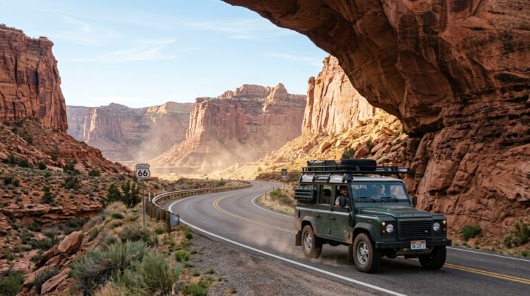 7 Days American Southwest scenic canyon overlooks and roadside attractions layout