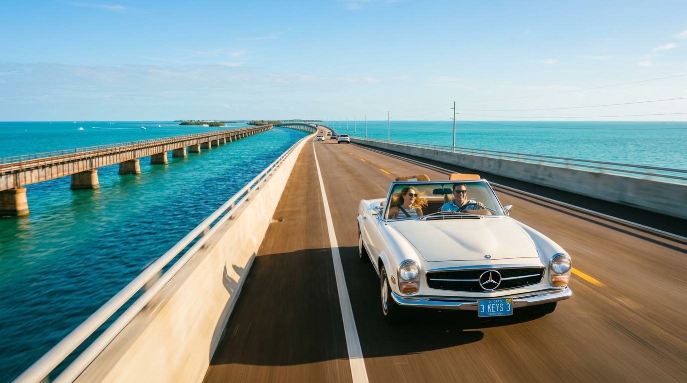 3 Days in Florida Keys scenic ocean bridges and roadside attractions layout